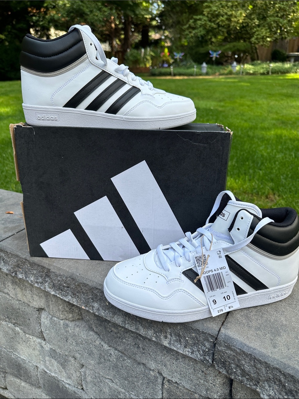adidas Men’s Mid-Top Sneakers - White/Black